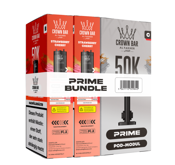 Al Fakher 50k Hypermax Prime Pod Set - Strawberry Cherry