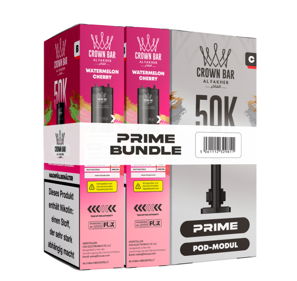 Al Fakher 50k Hypermax Prime Pod Set - Watermelon Cherry