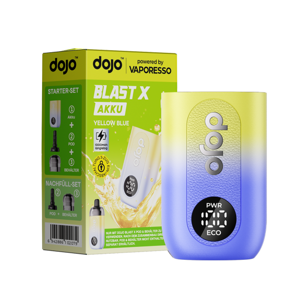 Dojo Blast X Akkuträger - Yellow Blue