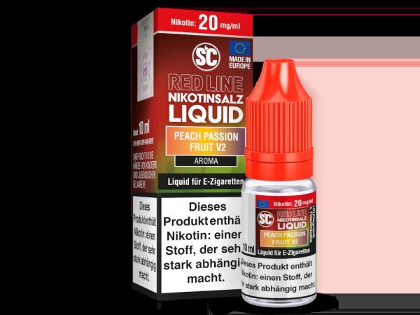 SC-Red Line Liquid 20mg/ml Nikotin - Peach Passion Fruit