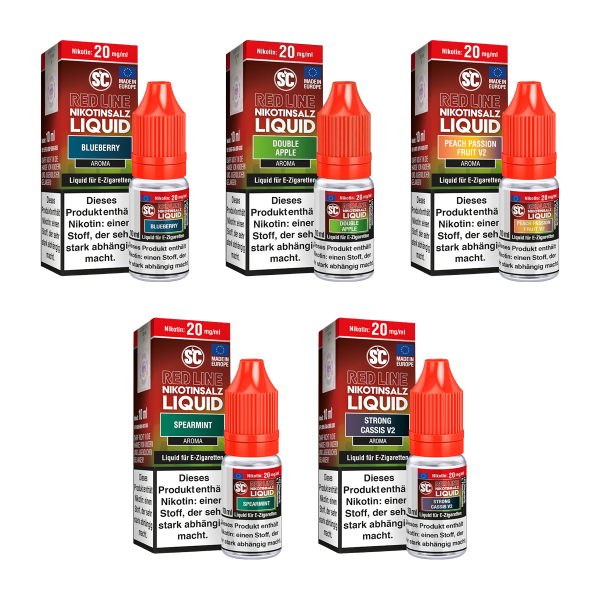 SC-Red Line Liquid 20mg/ml Nikotin - Alle Geschmäcker