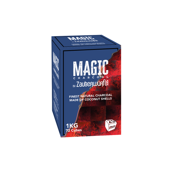 25mm Magic Charcoal Naturkohle by Zauberwürfel 1kg